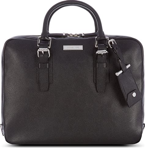 michael kors leather briefcase